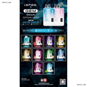 SP2S GEM 9000 Puffs拋棄式電子煙 一次性可充電電子煙 2 SP2S GEM 9000 Puffs拋棄式電子煙